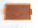 oud dienblad Friesche kerfsnede nr.3 met glasplaat erop., Ophalen of Verzenden