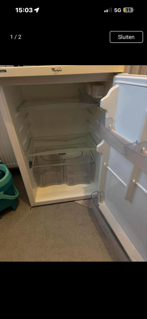 Compacte Whirlpool koelkast - Ideaal voor kleine ruimtes, Witgoed en Apparatuur, Koelkasten en IJskasten, Gebruikt, Met vriesvak