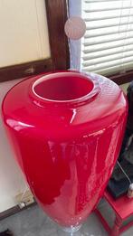 Rode glazen vaas 90cm hoog, Antiek en Kunst, Ophalen