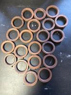 Houten Gordijnringen - Set van 20, Minder dan 50 cm, Gebruikt, Bruin, Ophalen of Verzenden