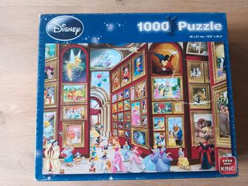 Disney 1000 Stukjes Puzzel - 'Galerij van Disney Klassiekers beschikbaar voor biedingen
