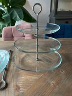 Glazen etagère 3-laags, Ophalen, Glas, Overige stijlen, Glas of Glazen