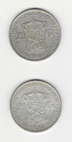 @ zilveren rijksdaalder Kon. Wilhelmina. 1930 en 1932, Postzegels en Munten, Munten | Nederland, Setje, Zilver, Ophalen of Verzenden