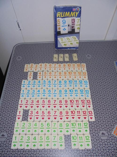 Rummy Rummikub losse kaartjes, Hobby en Vrije tijd, Gezelschapsspellen | Overige, Zo goed als nieuw, Ophalen of Verzenden