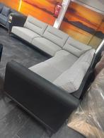 Moderne hoekbank met stoffen bekleding, Ophalen of Verzenden, Gebruikt, Stof