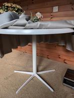 Ronde witte tafel (gratis ophalen), Huis en Inrichting, Ophalen, Gebruikt, Rond, Kunststof