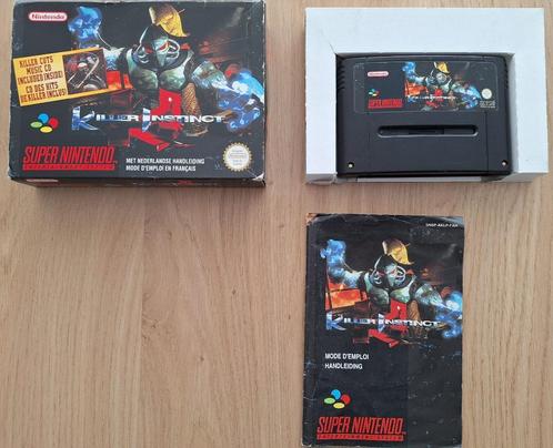 Killer Instinct (CIB) - SNES, Spelcomputers en Games, Games | Nintendo Super NES, Gebruikt, Vechten, 2 spelers, Ophalen of Verzenden