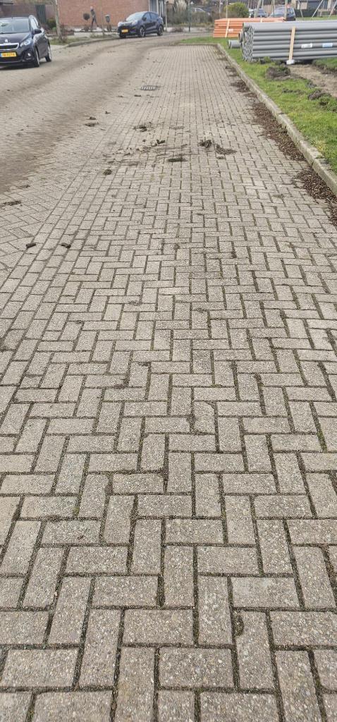 gebruikte beton klinker bkk grijs, Tuin en Terras, Tegels en Klinkers, Gebruikt, Klinkers, Beton, Ophalen of Verzenden