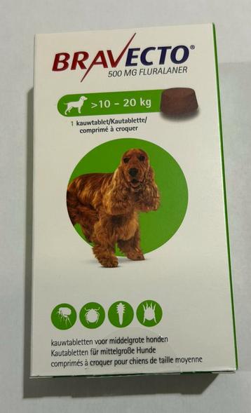 Nieuw! Bravecto kauwtablet (10-20 kg) beschikbaar voor biedingen