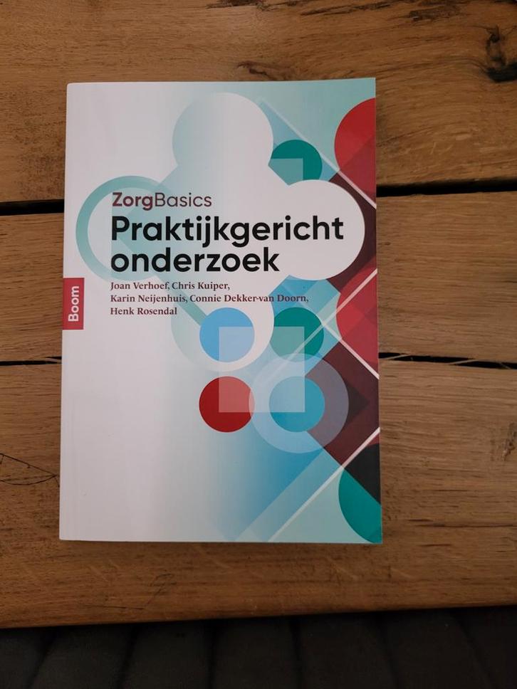 ZorgBasics: Praktijkgericht onderzoek, Boeken, Studieboeken en Cursussen, Zo goed als nieuw, HBO, Gamma, Ophalen of Verzenden