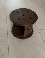 ouderwetse houten stoof / vintage ronde stoof eikenhout, Antiek en Kunst, Ophalen of Verzenden