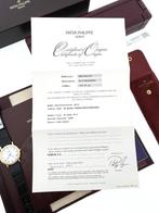 Patek Philippe Calatrava 3802/200J-001 Goud - Full Set/1999, Leer, -, Polshorloge, Zo goed als nieuw