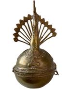 Antieke bronzen pauw-container – India – ca. 1750–1830, Ophalen of Verzenden, Gebruikt