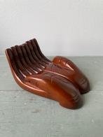 Houtsnijwerk houten beeld / schaal. Open handen van hoop., Ophalen