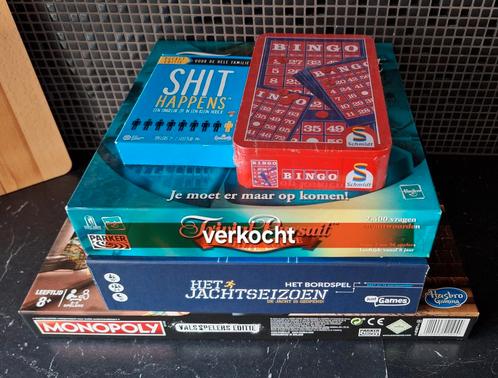4 spellen, Hobby en Vrije tijd, Gezelschapsspellen | Bordspellen, Zo goed als nieuw, Ophalen