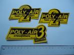 sticker oud Motorcross OSS POLY-AIR poly air motor cross rac, Verzenden, Zo goed als nieuw, Bedrijf of Vereniging