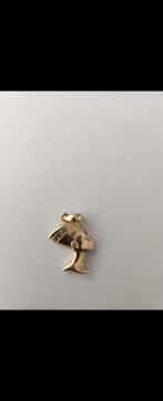 Vintage Nefertiti Hanger 14 Karaat Goud, Overige merken, Gebruikt, Ophalen of Verzenden, 1 bedel
