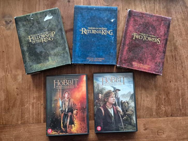 Complete dvd collectie The lord of the rings. The Hobbit., Verzamelen, Lord of the Rings, Gebruikt, Overige typen, Ophalen of Verzenden