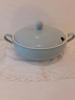 Petrus Regout - Maas - mooie pastel blauwe dekschaal, Antiek en Kunst, Antiek | Servies los, Ophalen of Verzenden