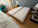 Boxspring 3x + matrassen, Ophalen, Crème, Gebruikt, Tweepersoons