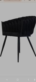 4 Zwarte Wave Eetkamerstoelen - Zo Goed Als Nieuw!, Huis en Inrichting, Stoelen, Ophalen of Verzenden, Zo goed als nieuw, Zwart