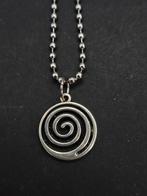 Boho Spiraal ketting - handgemaakt - ballchain - RVS, 3845GH, Starjewelleryshop@hotmail.com, Nieuw, Ophalen of Verzenden
