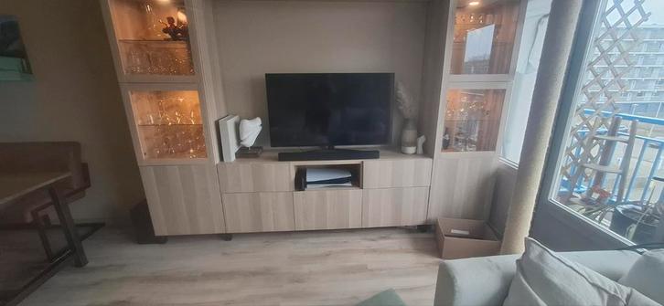 Ikea Besta Kast Combinatie, Huis en Inrichting, Kasten | Televisiemeubels, Zo goed als nieuw, 200 cm of meer, 200 cm of meer, 25 tot 50 cm