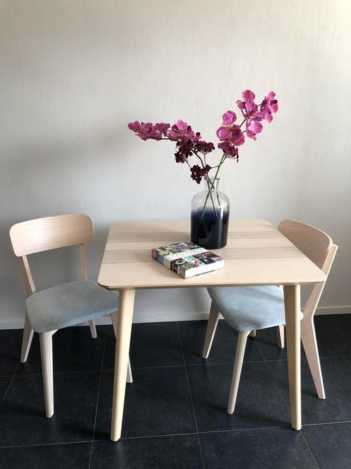 LISABO essen tafel met 2 stoelen! Nieuwstaat, Huis en Inrichting, Tafels | Eettafels, Nieuw, 50 tot 100 cm, 50 tot 100 cm, Vier personen