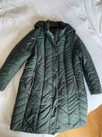 Halflange dameswinterjas maat 44 d.groen, Ophalen of Verzenden, Zo goed als nieuw, Maat 42/44 (L), Groen