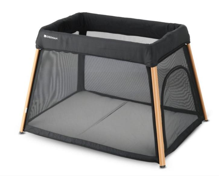 Deryan 2-in-1 Campingbed/box met bodemverhoger en hoes, Kinderen en Baby's, Babywiegjes en Ledikanten, Gebruikt, Reisbedje, Ophalen