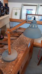 Industriële Bureaulamp Hout/Metaal, Huis en Inrichting, Lampen | Tafellampen, Gebruikt, Ophalen of Verzenden, Minder dan 50 cm