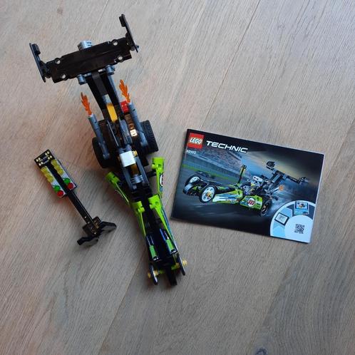 LEGO | 42103 Dragster Technic - compleet, Kinderen en Baby's, Speelgoed | Duplo en Lego, Zo goed als nieuw, Lego, Complete set