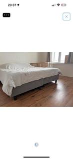 Grijze boxspring, Huis en Inrichting, Ophalen, Gebruikt