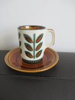 Boch Rambouillet kop en schotel, vintage design aardewerk, Antiek en Kunst, Antiek | Servies los, Ophalen of Verzenden