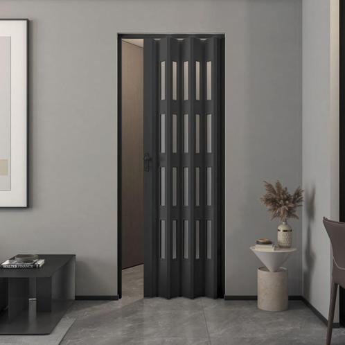 Aanbieding Balci Yara vouwdeur glas in zwart - 87x214 cm ., Huis en Inrichting, Stoffering | Gordijnen en Lamellen, Nieuw, 200 cm of meer