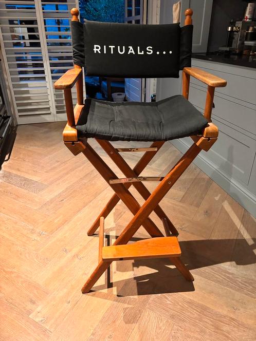 Rituals Regisseursstoel / Make-up Stoel, Huis en Inrichting, Stoelen, Zo goed als nieuw, Eén, Hout, Zwart, Ophalen
