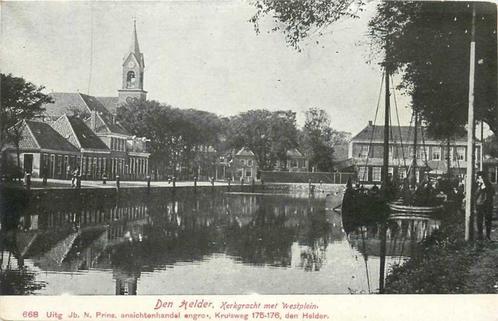 (380-229-059) Den Helder Kerkgracht Westplein, Verzamelen, Ansichtkaarten | Nederland, Noord-Holland, Verzenden