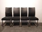 Zwarte Stoelen - Set van 4 - Gebruikt, Huis en Inrichting, Stoelen, Ophalen, Gebruikt, Zwart, Vier