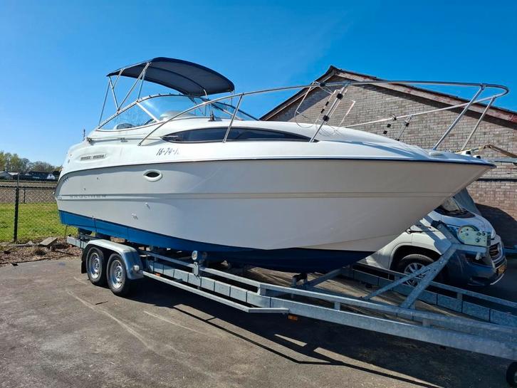 Te koop Bayliner 2455 bj 2000 incl gekeurde trailer., Watersport en Boten, Motorboten en Motorjachten, Gebruikt, Polyester, 6 tot 9 meter