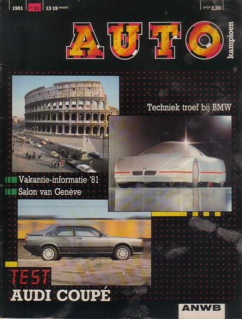 Autokampioen 11 1981 : Audi Coupe GT 5S, Boeken, Auto's | Folders en Tijdschriften, Gelezen, Audi, Ophalen of Verzenden