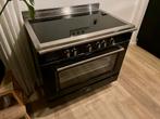 Boretti 90cm inductie fornuis incl. Afzuigkap! Met garantie, Witgoed en Apparatuur, Ophalen of Verzenden, Zo goed als nieuw, Inductie