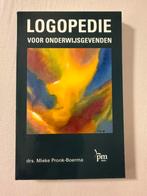 M. Pronk-Boerma - Logopedie voor onderwijsgevenden, Ophalen of Verzenden, Zo goed als nieuw, M. Pronk-Boerma
