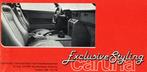 Folder Caruna Exclusive Styling (Zwitsers - ca.1976), Verzenden, Gelezen, Overige merken
