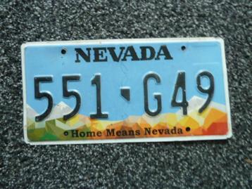 Kentekenplaat licenseplate Nevada Home Means Nevada USA beschikbaar voor biedingen