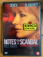 Notes on a scandal (5=4 aktie), Vanaf 16 jaar, Ophalen of Verzenden, Zo goed als nieuw, Actiethriller