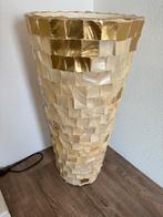 Schelpen vaas, Ophalen of Verzenden, Zo goed als nieuw, Glas, Minder dan 50 cm