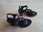 Elegante zwarte Timberland sandalen – schoenmaat 37,5, Ophalen of Verzenden, Zo goed als nieuw, Zwart, Sandalen of Muiltjes