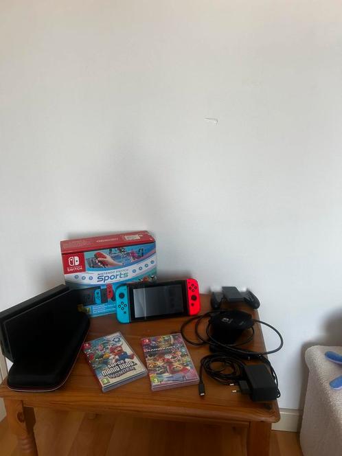 Switch Sports Set, Spelcomputers en Games, Spelcomputers | Nintendo Switch, Zo goed als nieuw, Switch Original, Met 1 controller