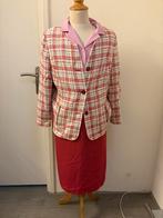 Vintage Dames Kleding Set: Rok, Jasje & Blouse, Kostuum of Pak, Maat 46/48 (XL) of groter, Ophalen of Verzenden, Roze