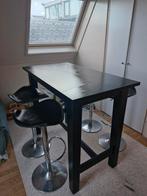 Bartafel met 4 barkrukken - Gebruikt, Ophalen